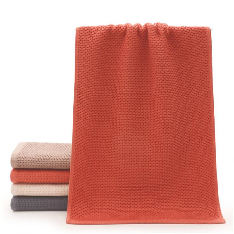Saćasti pamučni ručnik 33x75 cm vanjski pamučni sportski ručnik u 4 boje za kućanstvo, kupaonica za ruke i lice
