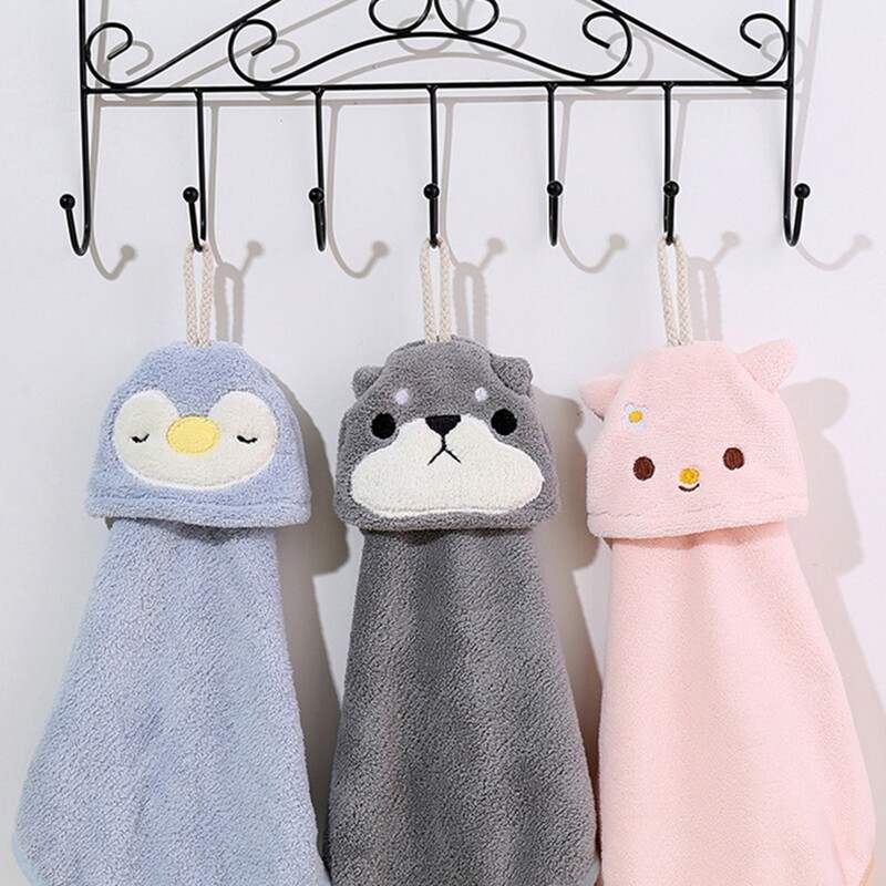 Ülimalt imav kiiresti kuivav rippuv laste duširätik Coral Velvet käterätik Köögitarbed Puhastuslapp Mikrofiiberrätik