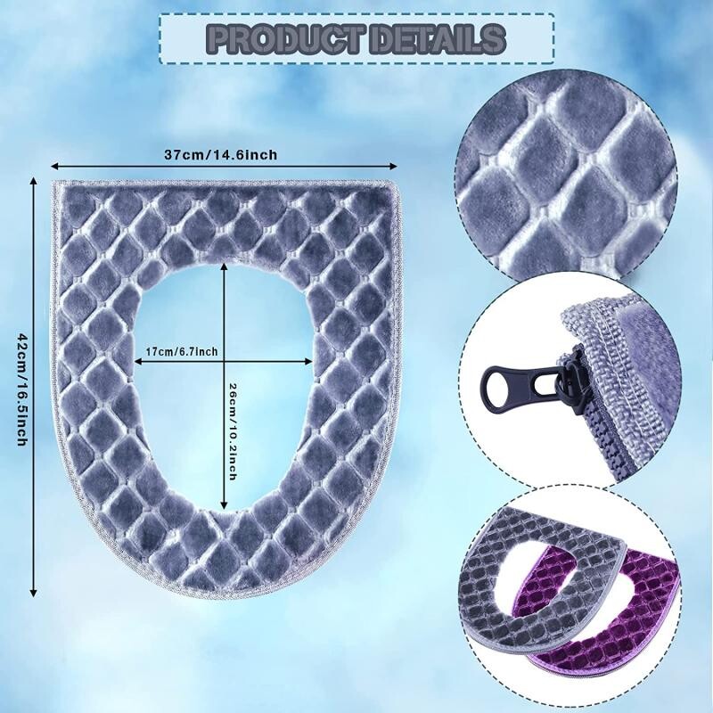 Uus talvine WC kate Palus istmekatte mudelid veekindel universaalne mudel WC rõngas pestav lukuga Vannitoa matt WC-pott