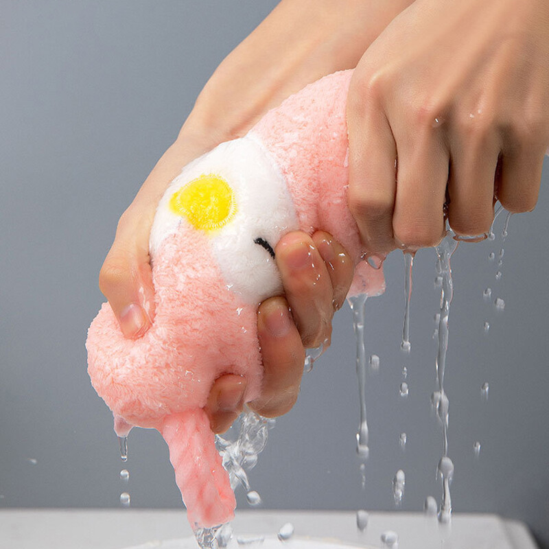 Uus superimav rippuv pingviini käterätik Home Decora kaheotstarbeline korall-samet käterätik vannitoatarbed