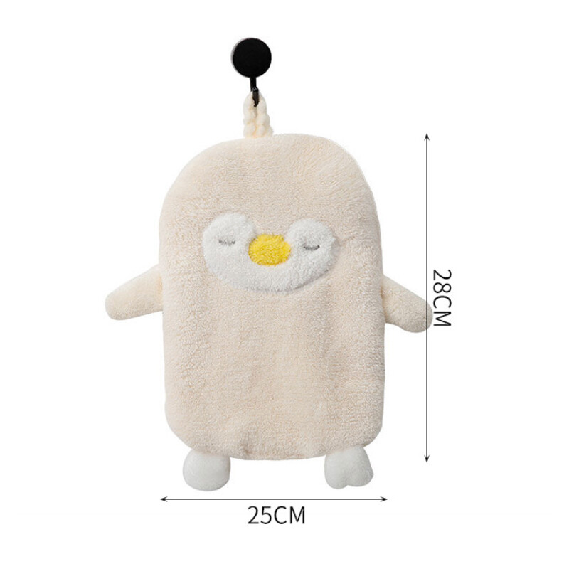 Uus superimav rippuv pingviini käterätik Home Decora kaheotstarbeline korall-samet käterätik vannitoatarbed