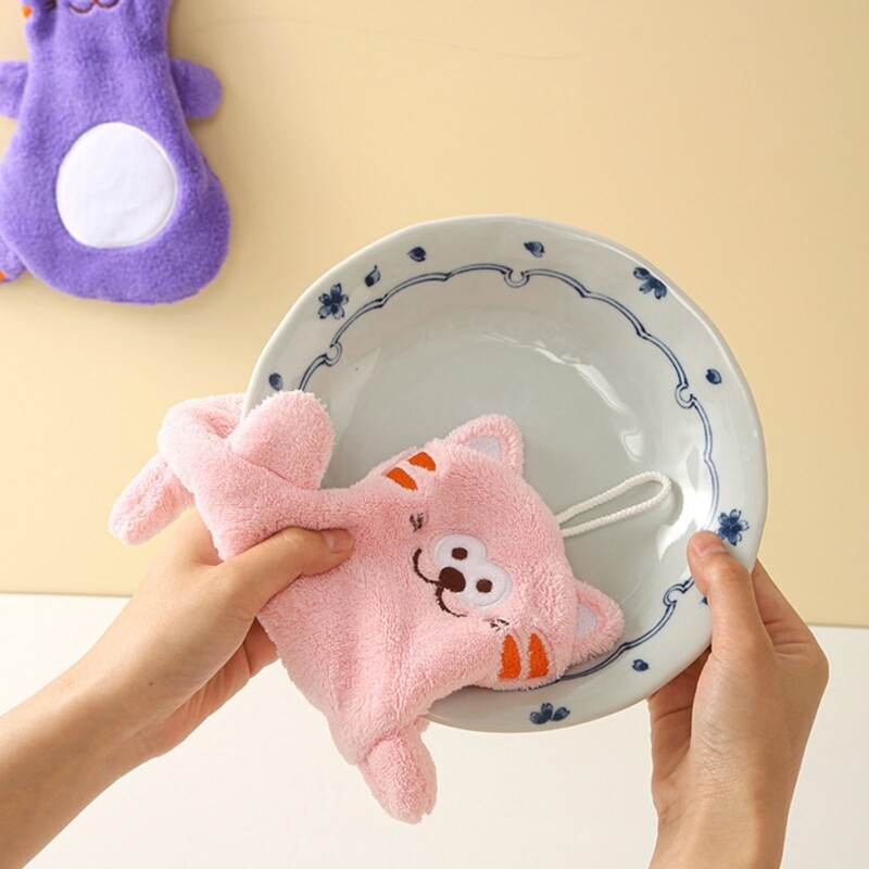 Animacinių filmų rankšluostis nosinė Vonios virtuvės indų šluostė vaikams