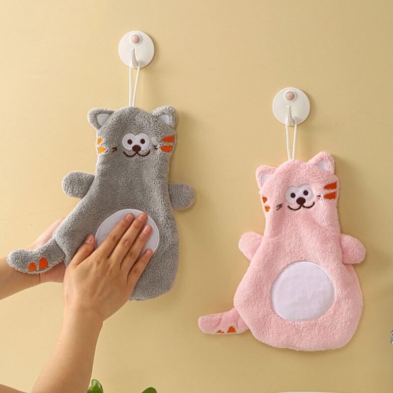 Animacinių filmų rankšluostis nosinė Vonios virtuvės indų šluostė vaikams