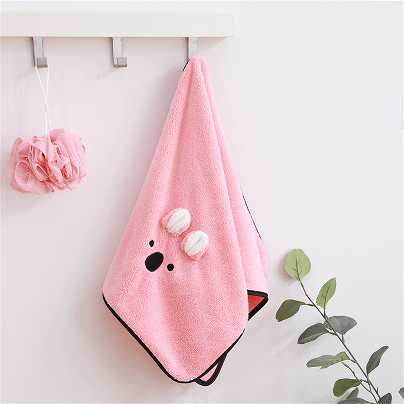 Prosop moale, broderie din desene animate, foarte absorbant, prietenos cu pielea, prosop de mână, prosop policromatic, drăguț, brodat, prosop drăguț