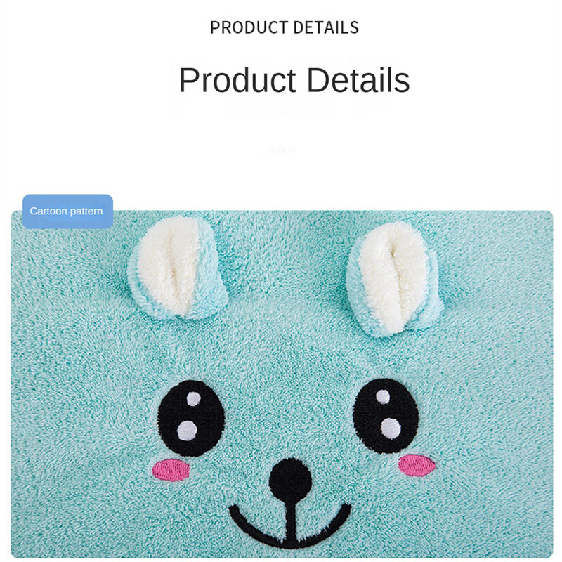 Prosop moale, broderie din desene animate, foarte absorbant, prietenos cu pielea, prosop de mână, prosop policromatic, drăguț, brodat, prosop drăguț