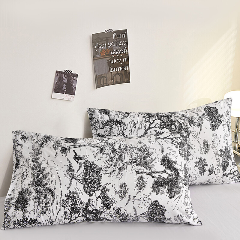 Trükitud padjakate 2tk padjapüür 48x74cm padjavarre koduvoodile Padjalipik ristkülikukujuline padjakate funda almohada