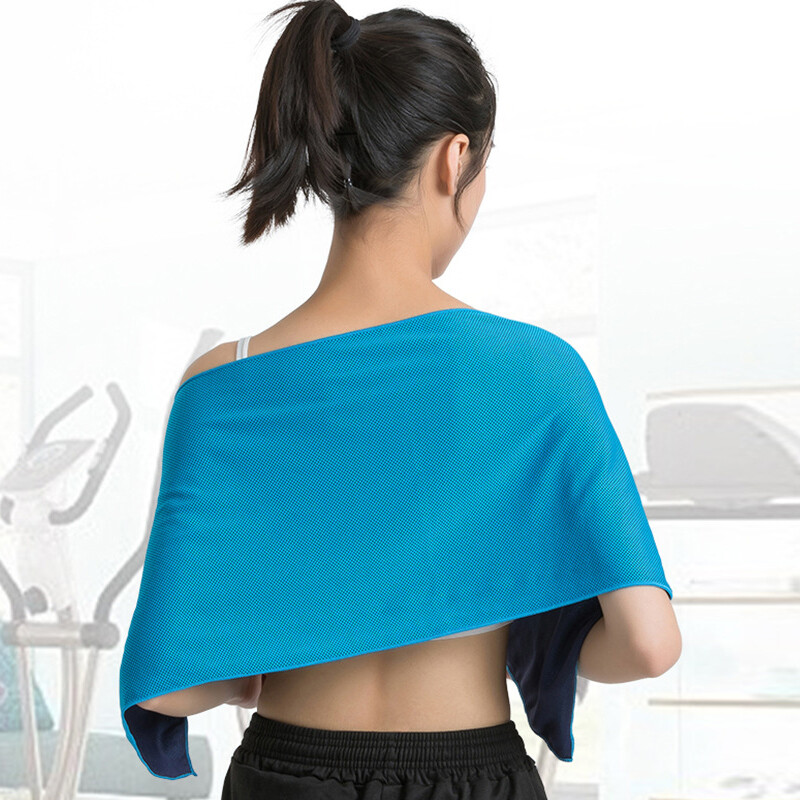 Kaasaskantav spordirätik mini-silikooni geelikomplektiga Külma rätikuga, mikrokiust kiirkuivav spordijahutusjäärätik Joogajooga jõusaaliklubi