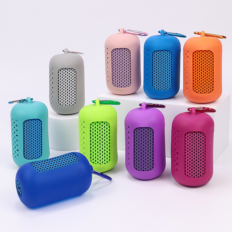 Ringikujuline silikooniga mähitud külm rätik suvine jahutusrätik kiiresti kuivav pehme hingav jahutusrätik spordijooga jõusaaliklubi