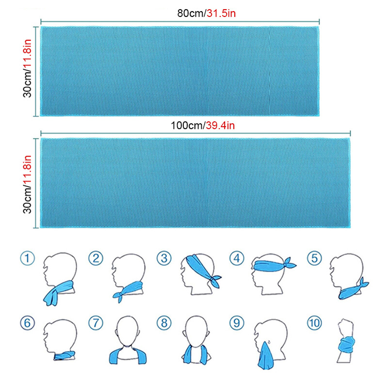 Ringikujuline silikooniga mähitud külm rätik suvine jahutusrätik kiiresti kuivav pehme hingav jahutusrätik spordijooga jõusaaliklubi