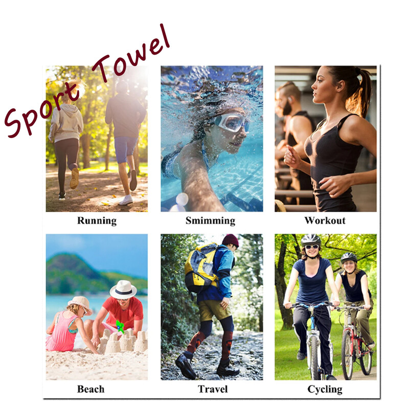 Kiiresti kuivav spordirätik ujumine jõusaal Fitness jooks õues telkimine rannapesu käterätikud pehme kerge käterätik vannirätik