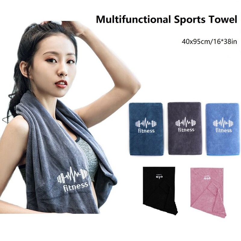 40*95 cm mikropluošto gimnastikos jogos pratimai plaukimo kūno rengybos rankšluosčiai greitai džiūstantys vėsinantys rankšluosčiai paplūdimyje, bėgimas, neslidus, sportinis prakaitas