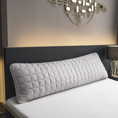 Fete de pernă dublă pentru cuplu Fete de pernă matlasate cu o singură față, simplă, culoare solidă, dimensiunea corpului, husă de pernă, siguranță fără fermoar.