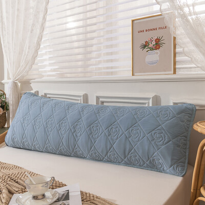 Fete de pernă dublă pentru cuplu Fete de pernă matlasate cu o singură față, simplă, culoare solidă, dimensiunea corpului, husă de pernă, siguranță fără fermoar.