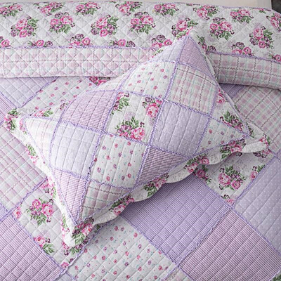 100% puuvillane lapiline padjakate Kodu dekoratiivsed padjapüürid roosad lillelised padjakatted Vintage Shabby Chic tepitud padjavarre