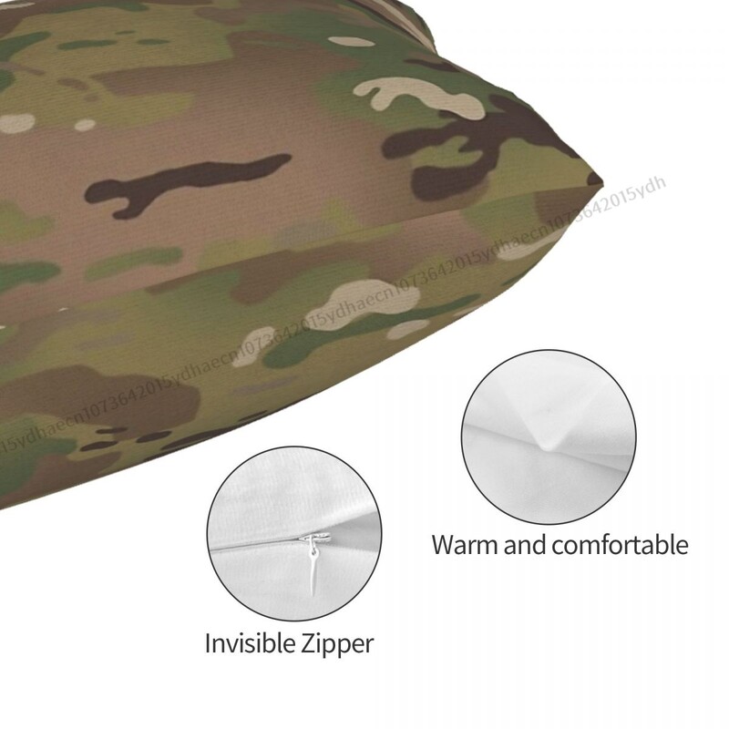 Față de pernă militară din poliester Camouflage Camuflare Army Canapea Husă de pernă decorativă respirabilă Față de pernă