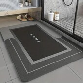 1vnt 40*60cm itin sugeriantis grindų kilimėlis, skirtas vonios kambariui, neslystantis, greitai džiūstantis minkštas, kiliminė dušo vonia, lauko durų kilimėlis