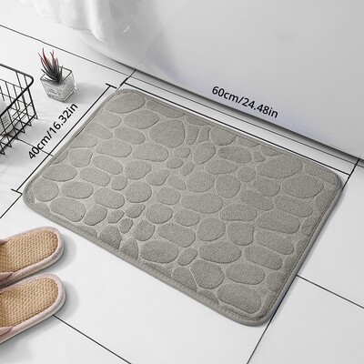 Covoraș antiderapant pentru baie, covor mic, lavabil la mașină, cu uscare rapidă, lavabil la mașină.