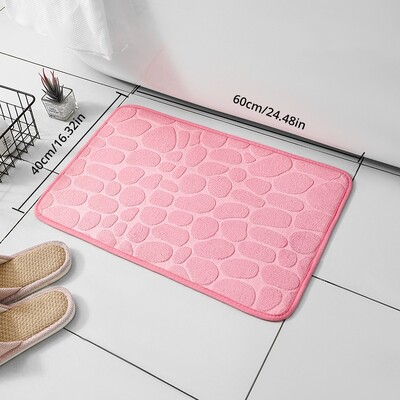 Covoraș antiderapant pentru baie, covor mic, lavabil la mașină, cu uscare rapidă, lavabil la mașină.