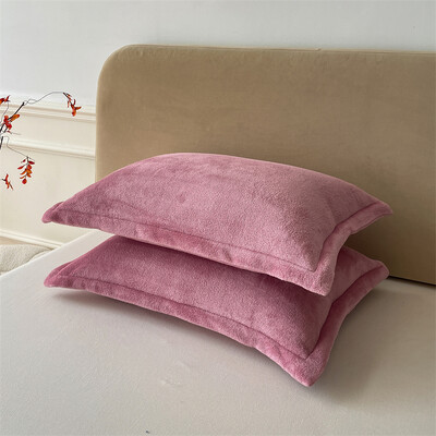 Vienspalvis pagalvių užvalkalas Velvet Pillowslip funda almohada 48x74cm pagalvės užvalkalas stačiakampis pagalvės užvalkalas 2vnt šilti pagalvių užvalkalai
