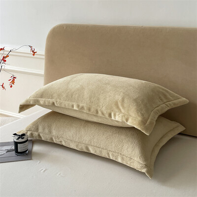 Vienspalvis pagalvių užvalkalas Velvet Pillowslip funda almohada 48x74cm pagalvės užvalkalas stačiakampis pagalvės užvalkalas 2vnt šilti pagalvių užvalkalai