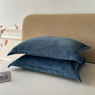 Vienspalvis pagalvių užvalkalas Velvet Pillowslip funda almohada 48x74cm pagalvės užvalkalas stačiakampis pagalvės užvalkalas 2vnt šilti pagalvių užvalkalai