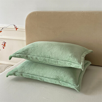 Vienspalvis pagalvių užvalkalas Velvet Pillowslip funda almohada 48x74cm pagalvės užvalkalas stačiakampis pagalvės užvalkalas 2vnt šilti pagalvių užvalkalai