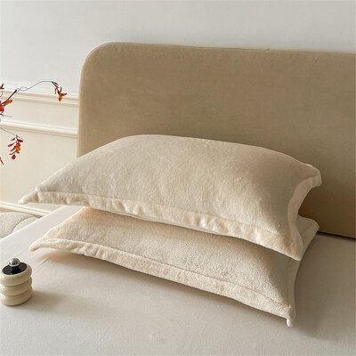 Vienspalvis pagalvių užvalkalas Velvet Pillowslip funda almohada 48x74cm pagalvės užvalkalas stačiakampis pagalvės užvalkalas 2vnt šilti pagalvių užvalkalai
