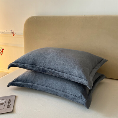 Vienspalvis pagalvių užvalkalas Velvet Pillowslip funda almohada 48x74cm pagalvės užvalkalas stačiakampis pagalvės užvalkalas 2vnt šilti pagalvių užvalkalai