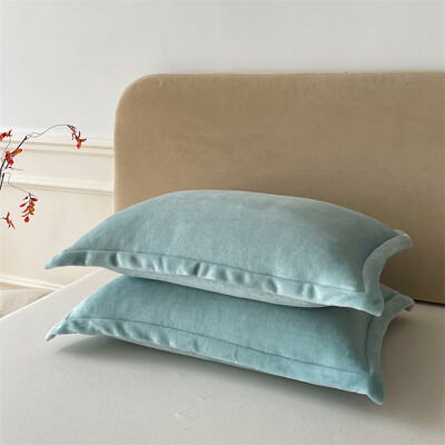 Vienspalvis pagalvių užvalkalas Velvet Pillowslip funda almohada 48x74cm pagalvės užvalkalas stačiakampis pagalvės užvalkalas 2vnt šilti pagalvių užvalkalai