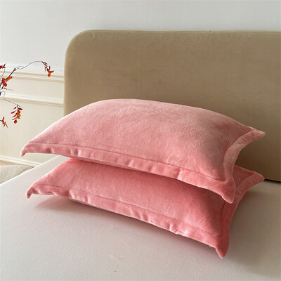 Vienspalvis pagalvių užvalkalas Velvet Pillowslip funda almohada 48x74cm pagalvės užvalkalas stačiakampis pagalvės užvalkalas 2vnt šilti pagalvių užvalkalai