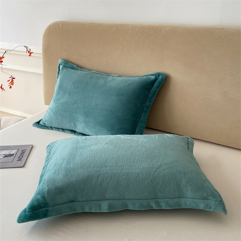 Ühevärviline padjakate Velvet Pillowslip funda almohada 48x74cm padjapüür ristkülik padjakate 2tk soojad padjapüürid