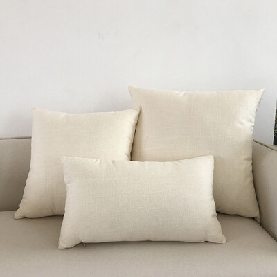 Ivory sofos pagalvėlės užvalkalas Solid Basic 30x50cm 40x40cm 45x45cm 50x50cm 60x60cm namų išjungimo pagalvės užvalkalas kėdės automobiliui