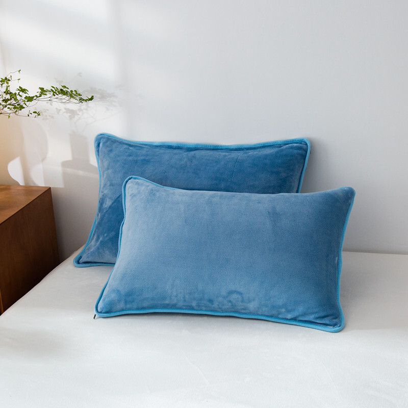 1/2 tk Talvine roheline padjapüür 48*74cm kristallsametine flanellist fliisist padjakate Pehme soe täishall sinine roosa kodu voodipesu