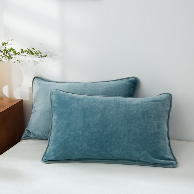 1/2 tk Talvine roheline padjapüür 48*74cm kristallsametine flanellist fliisist padjakate Pehme soe täishall sinine roosa kodu voodipesu