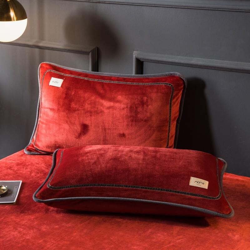 Bonenjoy flanellist padjapüür Paks padjakate Ühevärviline padjapüüri kate