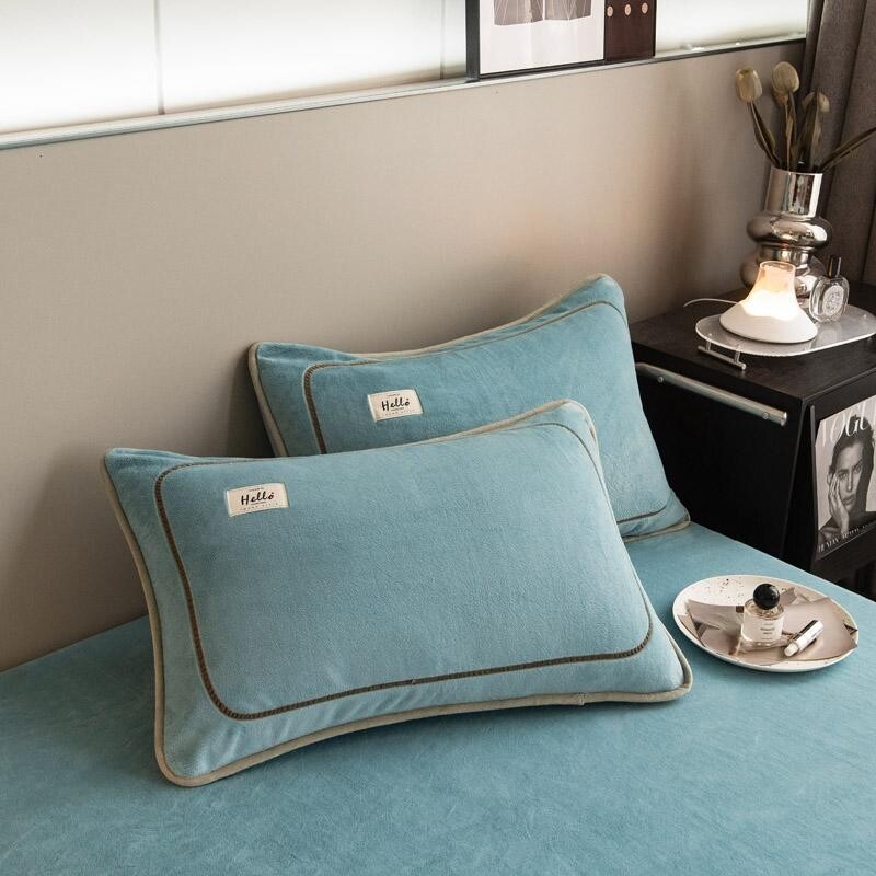 Bonenjoy flanellist padjapüür Paks padjakate Ühevärviline padjapüüri kate