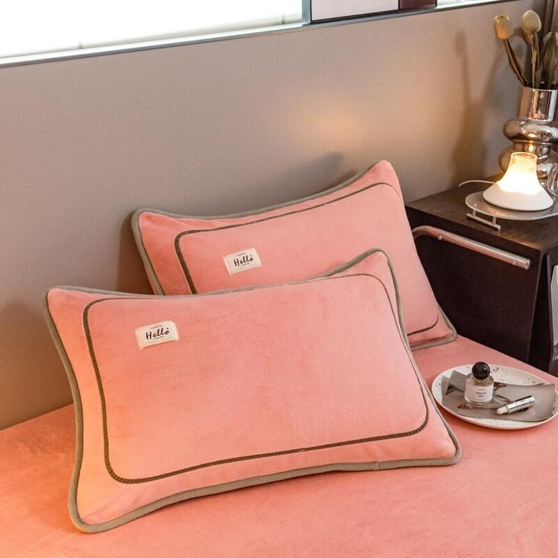 Bonenjoy flanellist padjapüür Paks padjakate Ühevärviline padjapüüri kate