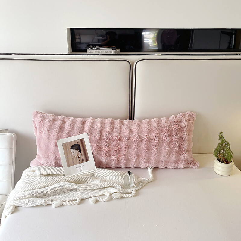 Prabangus dirbtinio kailio pagalvės užvalkalas 120/150/180 cm žiemos pūkuotas pliušinis pagalvės užvalkalas Namų dekoras Pagalvių užvalkalai Kūno ilgio pagalvės užvalkalai