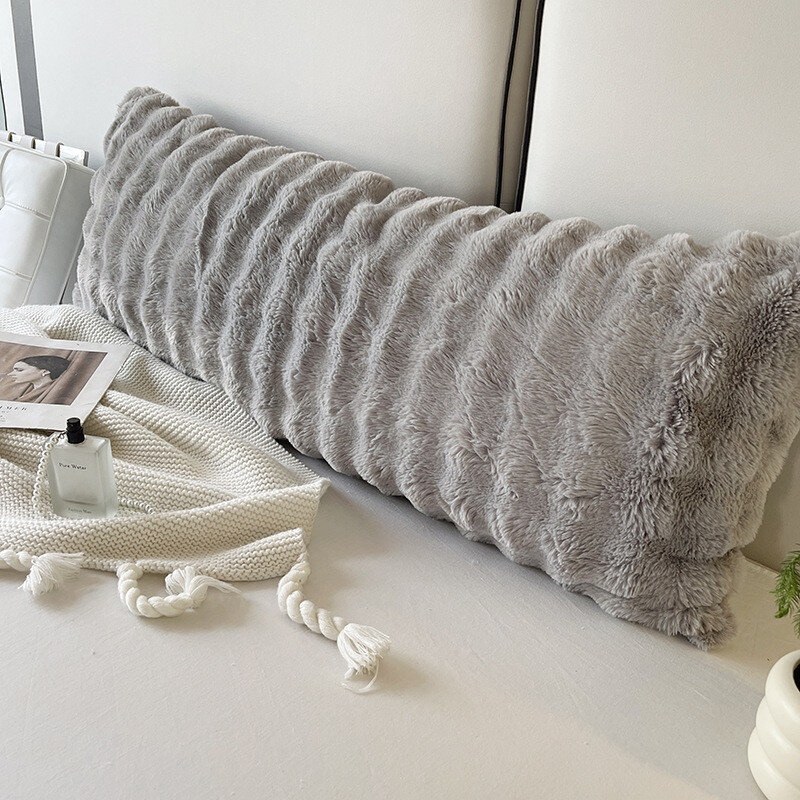 Prabangus dirbtinio kailio pagalvės užvalkalas 120/150/180 cm žiemos pūkuotas pliušinis pagalvės užvalkalas Namų dekoras Pagalvių užvalkalai Kūno ilgio pagalvės užvalkalai