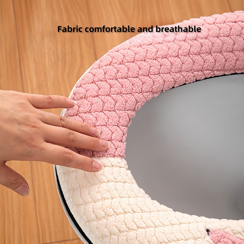 Kodumajapidamises kasutatav lukuga WC-istmepadi All Seasons universaalne plüüskäepidemega WC-poti kaas, kate Vannitoa tualeti tarvikud