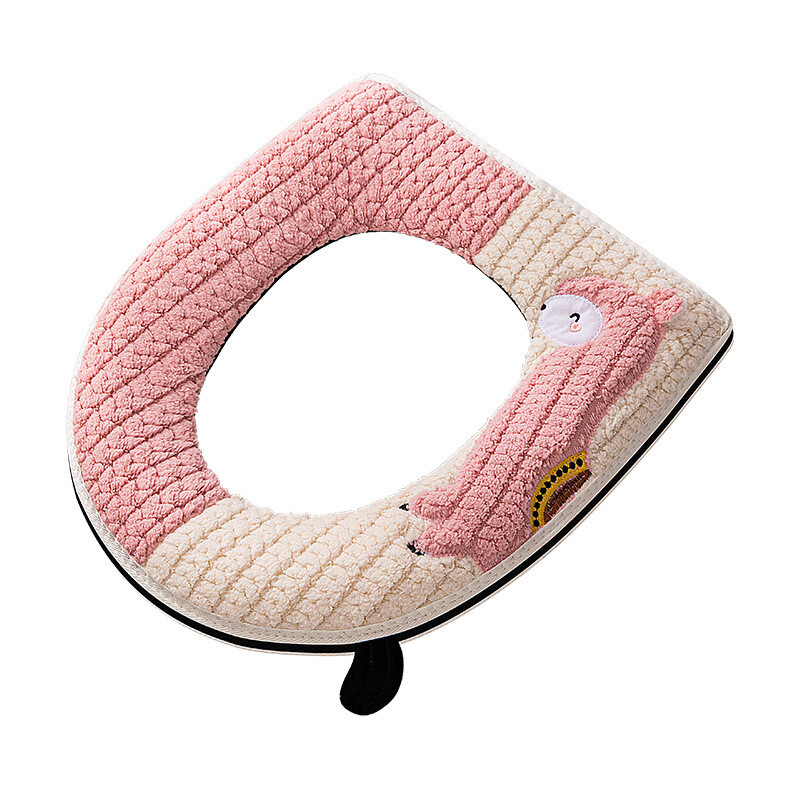 Kodumajapidamises kasutatav lukuga WC-istmepadi All Seasons universaalne plüüskäepidemega WC-poti kaas, kate Vannitoa tualeti tarvikud