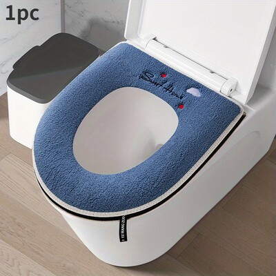 1vnt tualeto sėdynės pagalvėlė su užtrauktuku Buitinė vandeniui atspari universali tualeto užvalkalas visą sezoną Storas tualeto lipdukas reguliuojamas