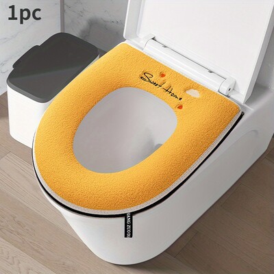 1vnt tualeto sėdynės pagalvėlė su užtrauktuku Buitinė vandeniui atspari universali tualeto užvalkalas visą sezoną Storas tualeto lipdukas reguliuojamas