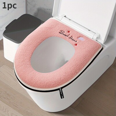 1vnt tualeto sėdynės pagalvėlė su užtrauktuku Buitinė vandeniui atspari universali tualeto užvalkalas visą sezoną Storas tualeto lipdukas reguliuojamas