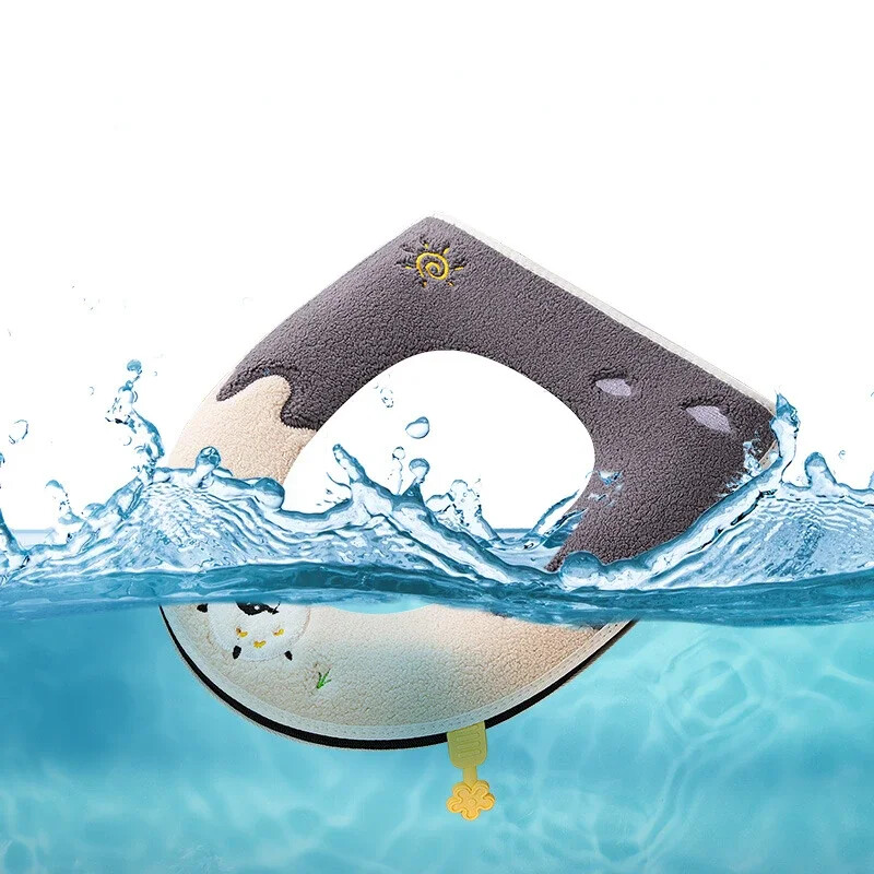 Žiemai sutirštinta šilta tualeto sėdynės pagalvėlė su rankena Buitinė vonios kambario tualeto užvalkalo priedai Universalūs minkšti ir plaunami