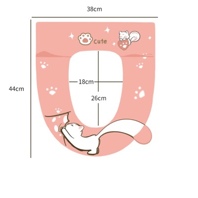 Baby Cat tualeto sėdynės užvalkalas namuose žiemos storesnis klozeto užvalkalas keturių sezonų universalus klozeto sėdynės klozeto poveržlė