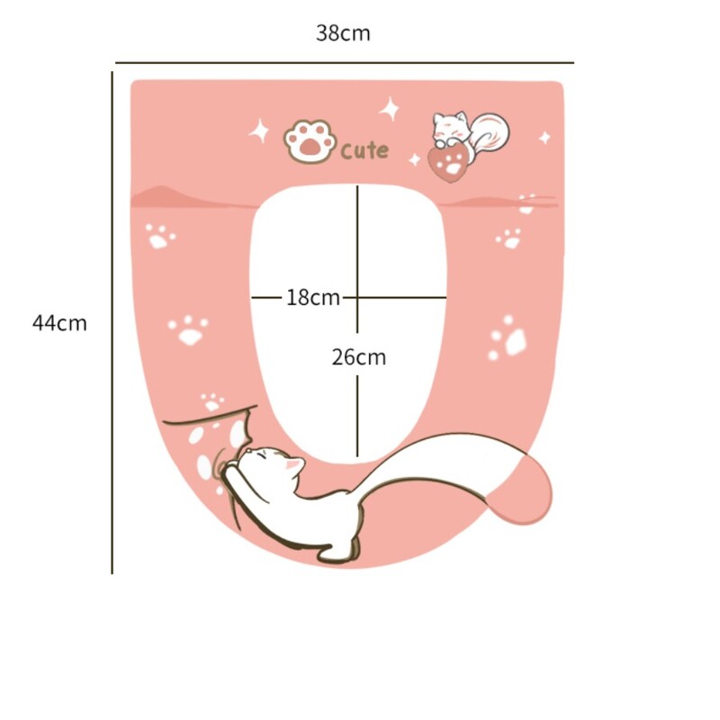 Baby Cat tualeto sėdynės užvalkalas namuose žiemos storesnis klozeto užvalkalas keturių sezonų universalus klozeto sėdynės klozeto poveržlė