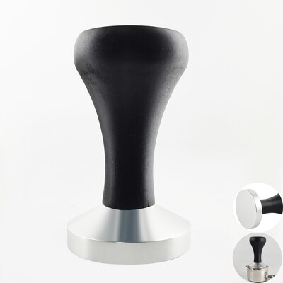 1 tk 51/53/58 mm espresso tamper musta puidust käepidemega, turustaja kohvi tamperid 51/54/58 mm portafiltrite jaoks, kohvitööriistad