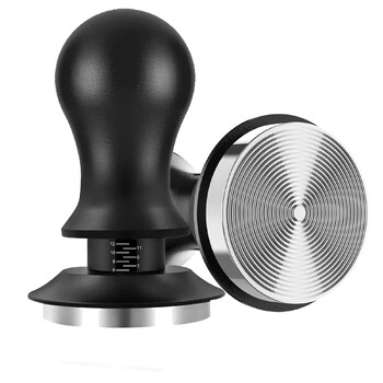 Coffee Tamper 51mm/53,3mm/58,5mm Ρυθμιζόμενο από ανοξείδωτο χάλυβα επίπεδο και ελατήρια βαθμονομημένη