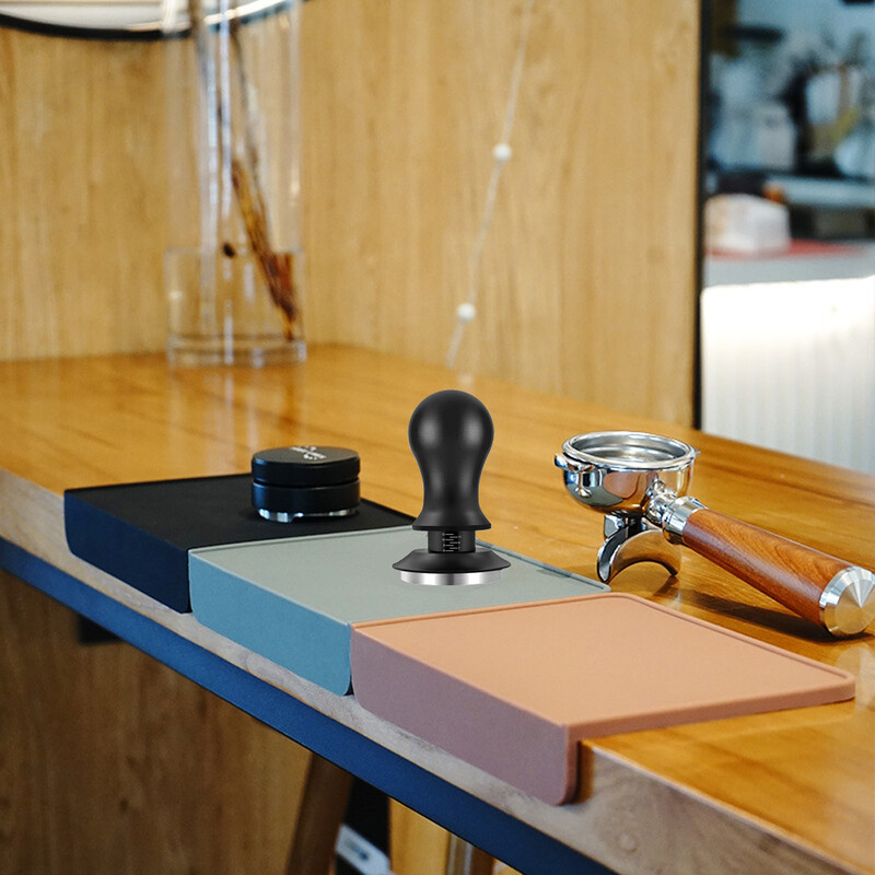 Tamper cafea 51 mm/53,3 mm/58,5 mm reglabil din oțel inoxidabil Arcuri plate și ondulate Tasare calibrată